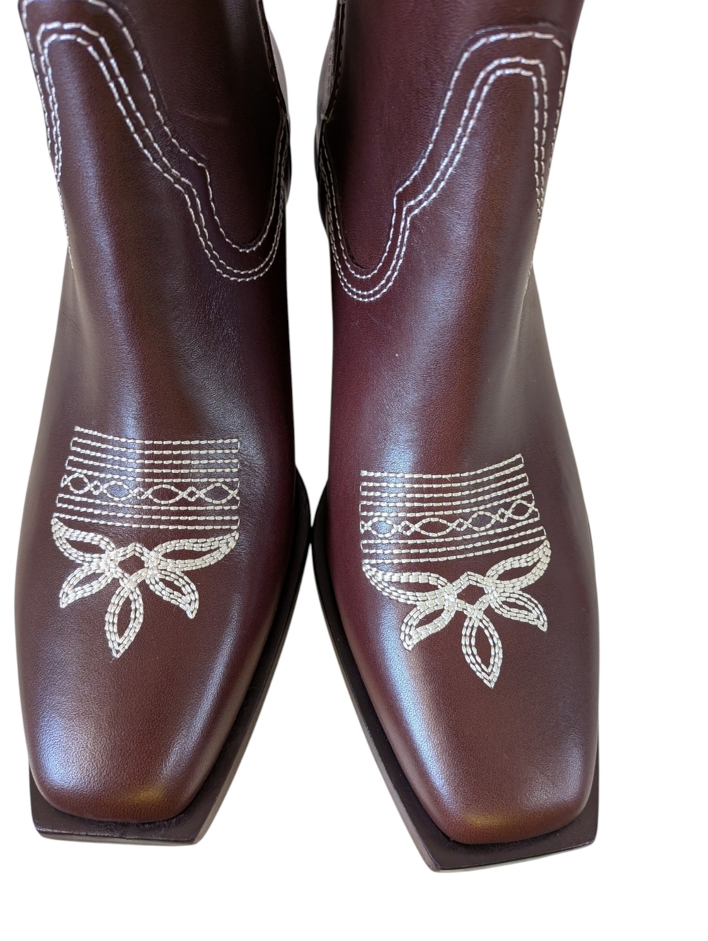 Randall Loeffler Espresso Vachetta with Tulips Wilder Boots...Size 9 - Picture 7 of 10
